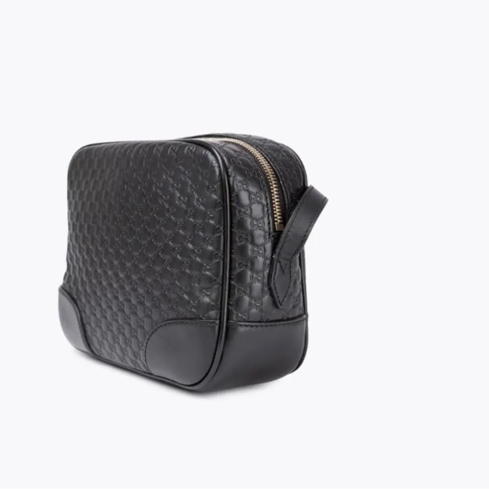 GUCCI Microshima GG Black Unisex Crossbody Bag 449413 BMJ1G 1000 ** - Picture 3 of 16